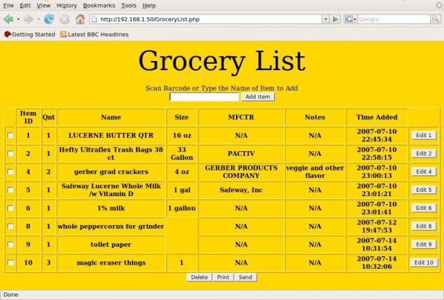 shopping list software for mac